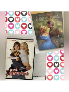 DISNEY Cinderella PG & Just Married PG-13 DVDs